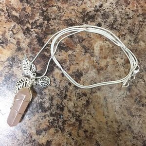 Rose Quartz in silver